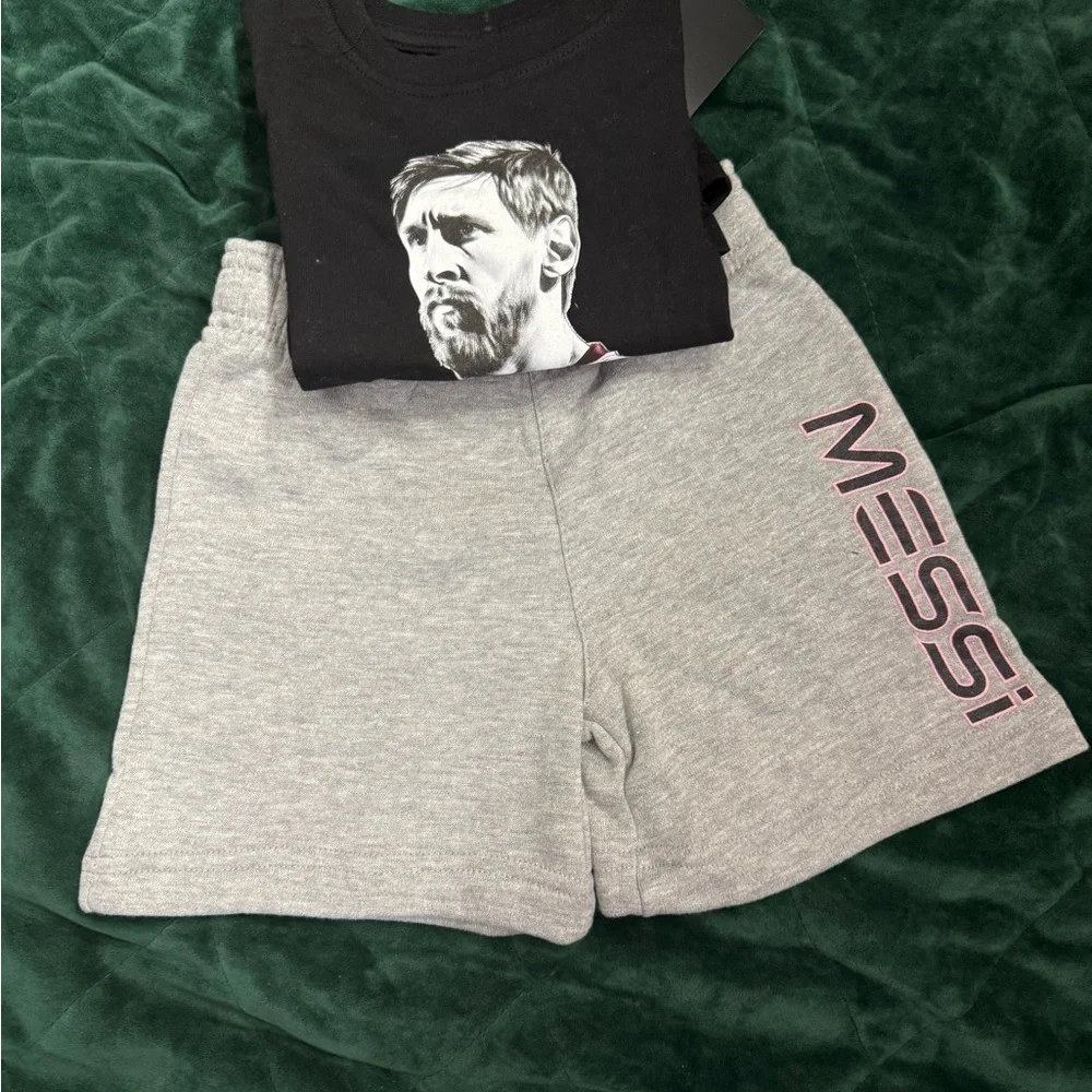 Messi Kids’ Graphic T-shirt and Woven shorts set